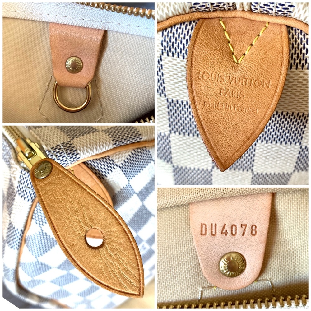 Louis Vuitton Speedy 30 Damier Azur Satchel Bag - Picture 14 of 16